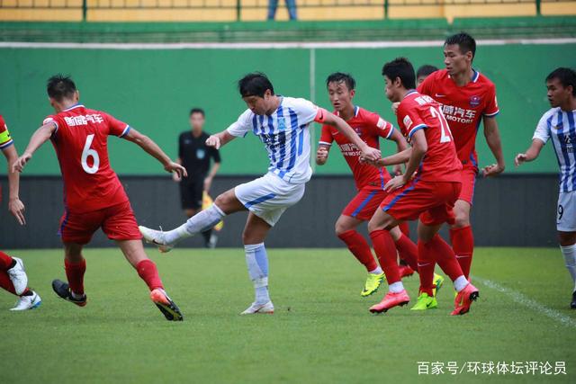 孙铭谦人球分过传中，谢蒂内破门，津门虎客场1-0领先海牛